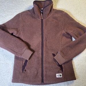 The North Face Sherpa Fleece Jacket Women’s S Mauve Full Zip Cozy